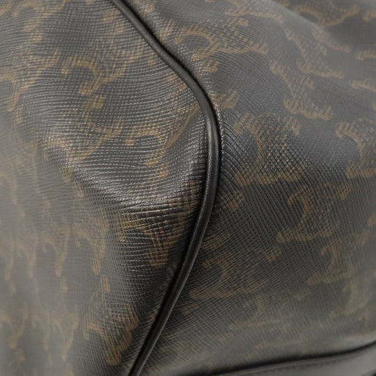 CELINE Boston Duffel bag PVC black Triomphe