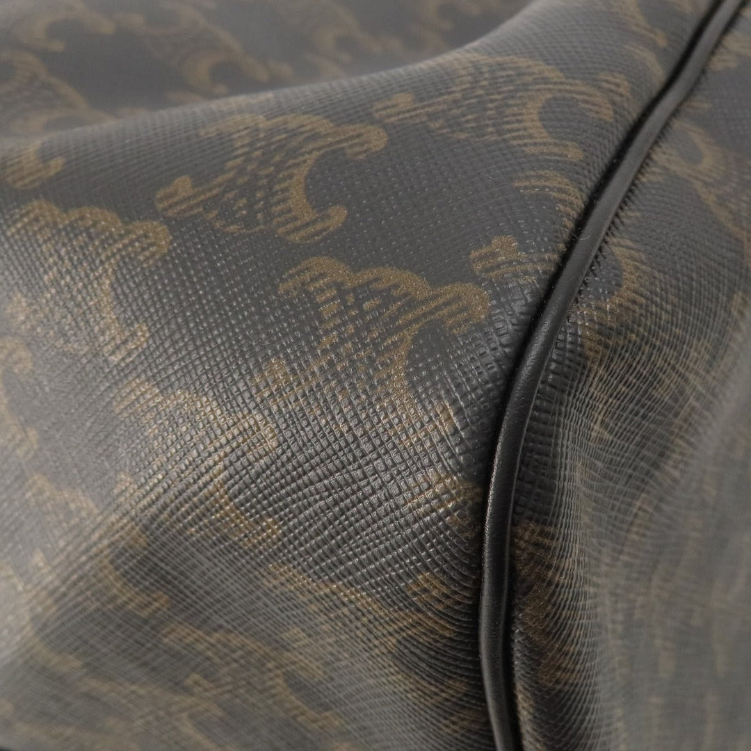 CELINE Boston Duffel bag PVC black Triomphe
