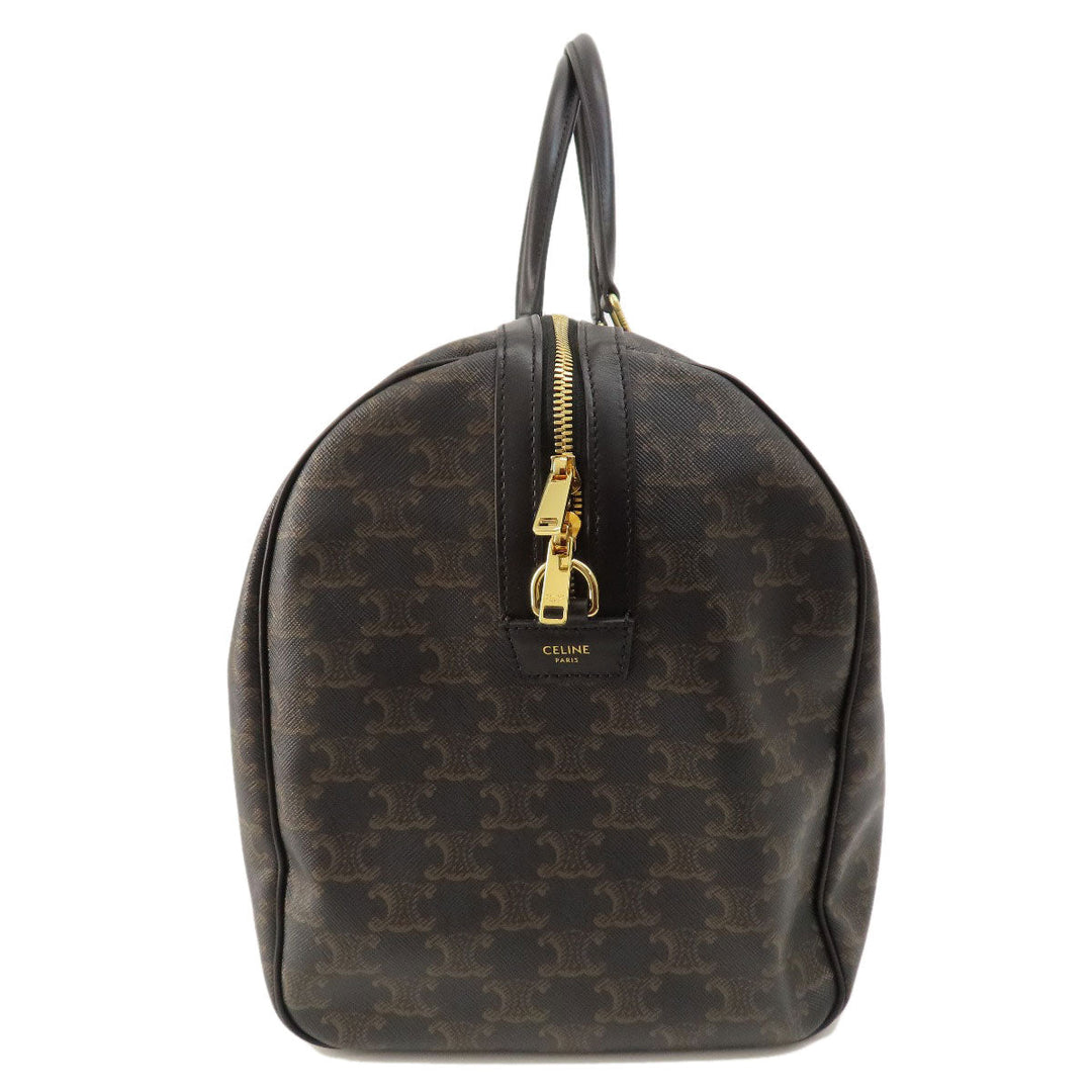 CELINE Boston Duffel bag PVC black Triomphe