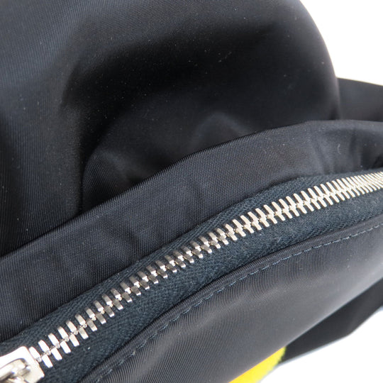 FENDI Backpack Nylon black Light bulb applique mens(Unisex) Used Authentic
