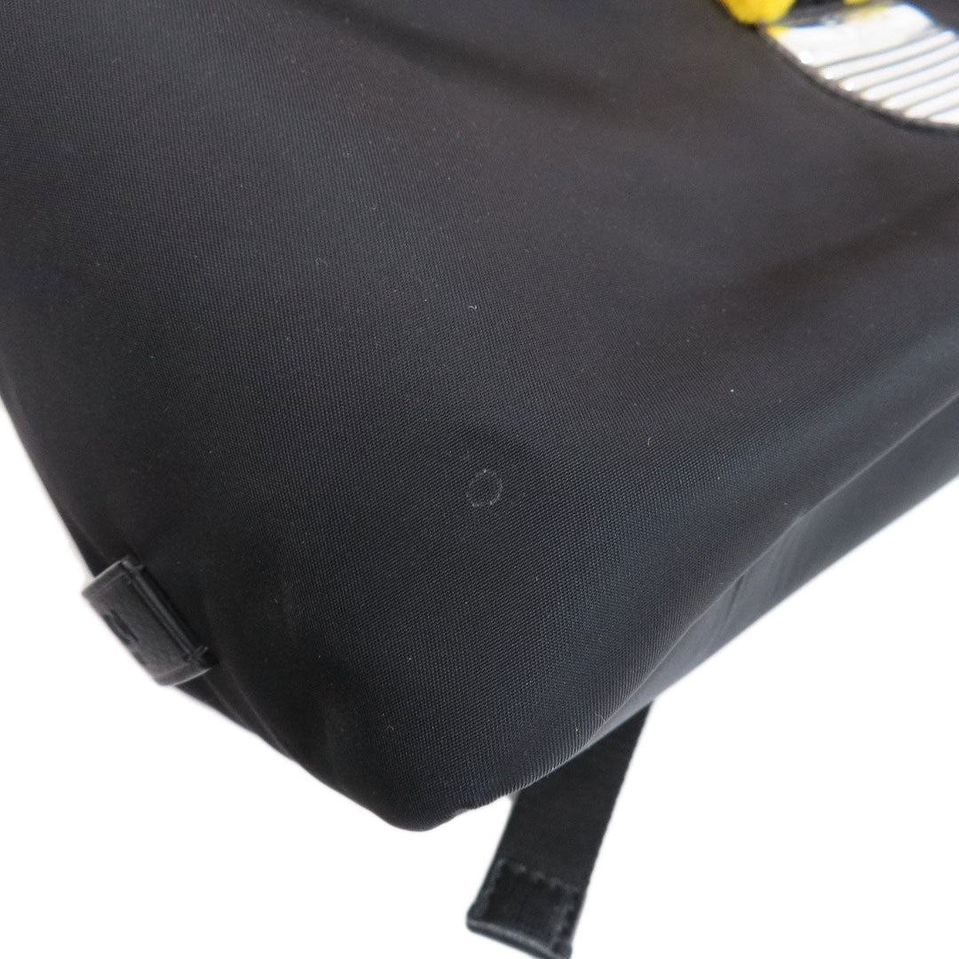 FENDI Backpack Nylon black Light bulb applique mens(Unisex) Used Authentic