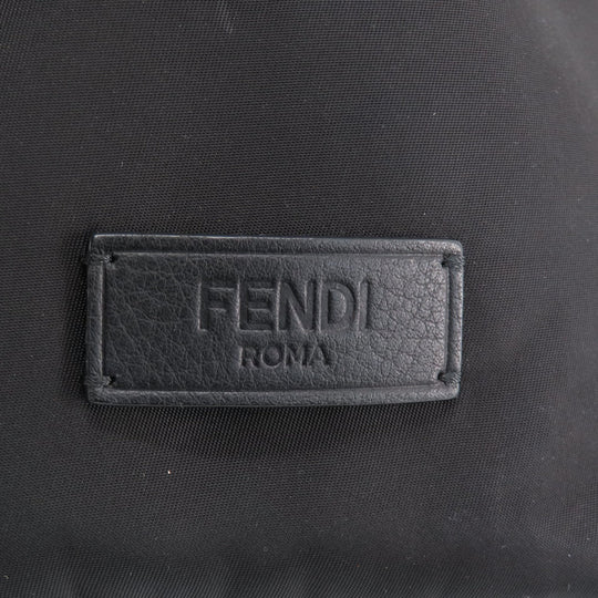 FENDI Backpack Nylon black Light bulb applique mens(Unisex) Used Authentic