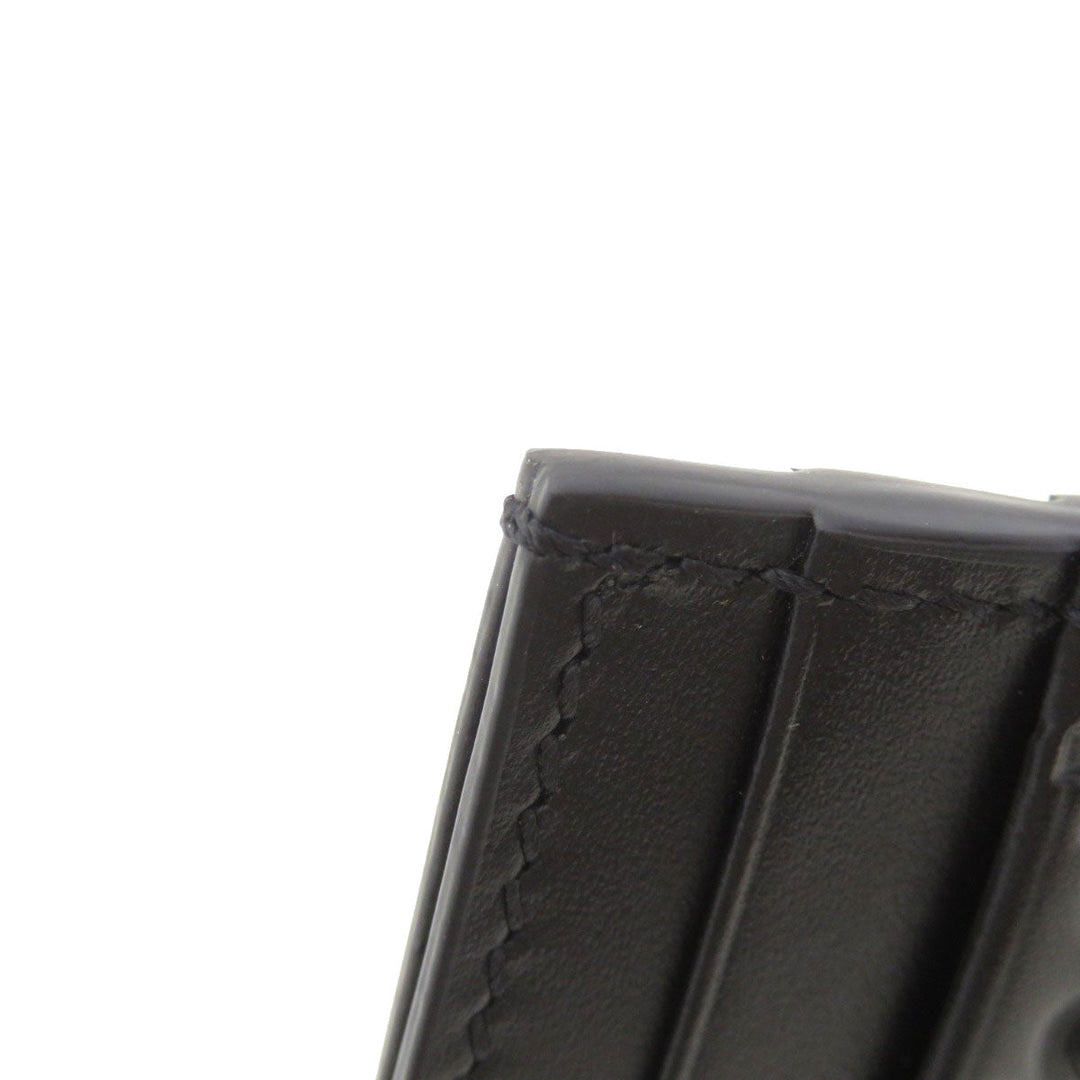 GUCCI Card Case 233166 Calfskin black GG Shima mens Used Authentic