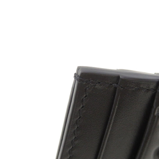 GUCCI Card Case 233166 Calfskin black GG Shima mens Used Authentic