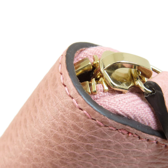 GUCCI Long Wallet Purse 449347 leather pink Interlocking G outlet Women Used Authentic