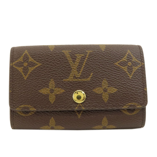 LOUIS VUITTON Key case Key holder  M62630 Monogram canvas Brown Multicles6 Monogram Women Used Authentic