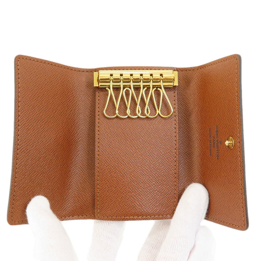 LOUIS VUITTON Key case Key holder  M62630 Monogram canvas Brown Multicles6 Monogram Women Used Authentic