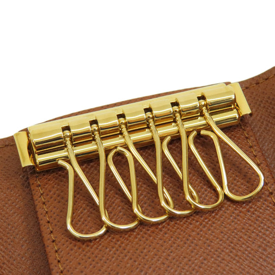 LOUIS VUITTON Key case Key holder  M62630 Monogram canvas Brown Multicles6 Monogram Women Used Authentic