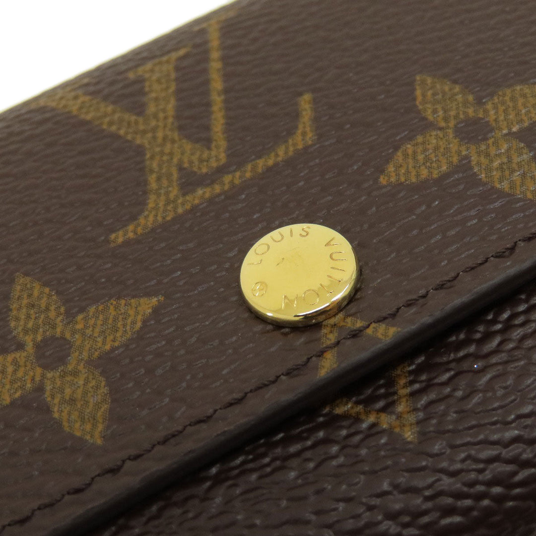 LOUIS VUITTON Key case Key holder  M62630 Monogram canvas Brown Multicles6 Monogram Women Used Authentic