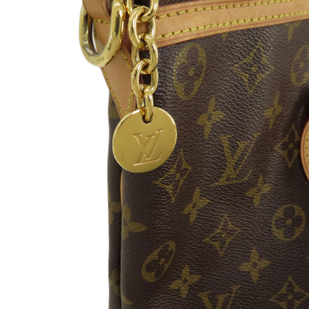 LOUIS VUITTON Tote Bag M40145 Monogram canvas Brown PalermoPM Monogram Women Used Authentic