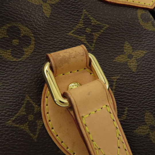 LOUIS VUITTON Tote Bag M40145 Monogram canvas Brown PalermoPM Monogram Women Used Authentic