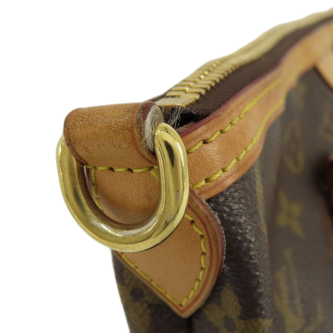 LOUIS VUITTON Tote Bag M40145 Monogram canvas Brown PalermoPM Monogram Women Used Authentic