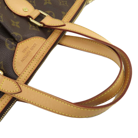 LOUIS VUITTON Tote Bag M40145 Monogram canvas Brown PalermoPM Monogram Women Used Authentic