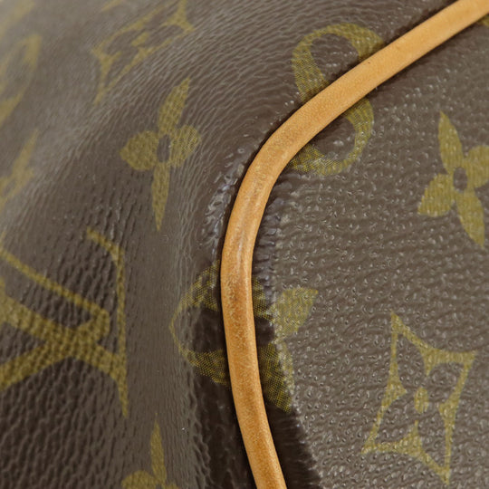 LOUIS VUITTON Tote Bag M40145 Monogram canvas Brown PalermoPM Monogram Women Used Authentic