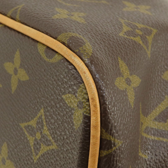 LOUIS VUITTON Tote Bag M40145 Monogram canvas Brown PalermoPM Monogram Women Used Authentic