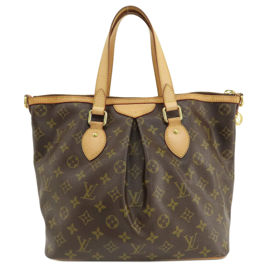 LOUIS VUITTON Tote Bag M40145 Monogram canvas Brown PalermoPM Monogram Women Used Authentic