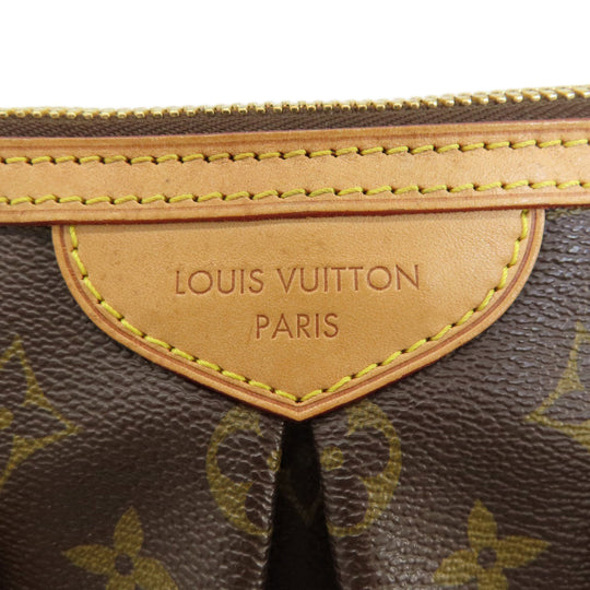 LOUIS VUITTON Tote Bag M40145 Monogram canvas Brown PalermoPM Monogram Women Used Authentic