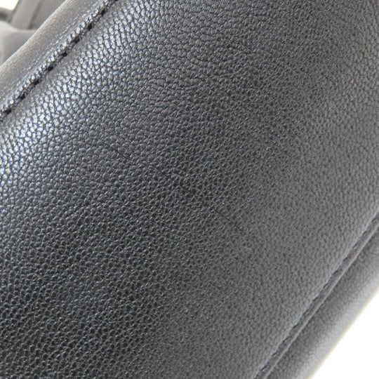 MICHAEL KORS Tote Bag leather black logo 2WAY Women Used Authentic