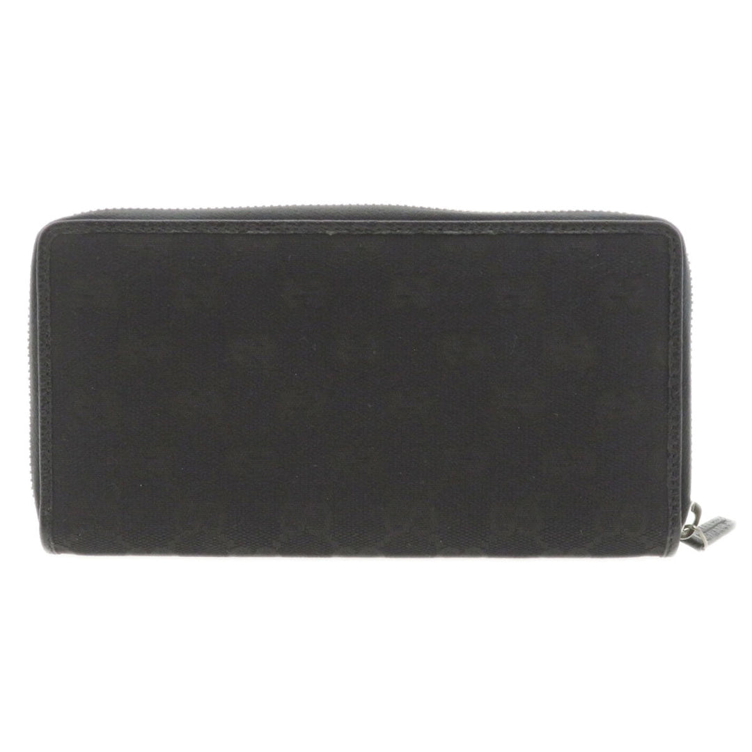 GUCCI Long Wallet Purse 307980 canvas black GG