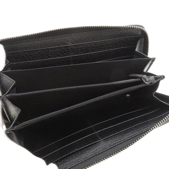 GUCCI Long Wallet Purse 307980 canvas black GG