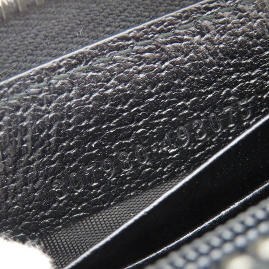 GUCCI Long Wallet Purse 307980 canvas black GG