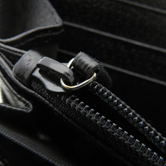 GUCCI Long Wallet Purse 307980 canvas black GG