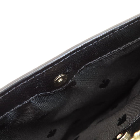 Kate Spade Shoulder Bag leather black logo