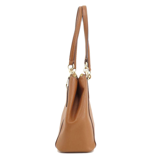 COACH Handbag F36637 leather Brown Christie Carryall 2WAY Women Used Authentic