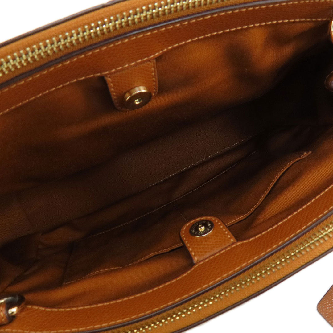 COACH Handbag F36637 leather Brown Christie Carryall 2WAY Women Used Authentic