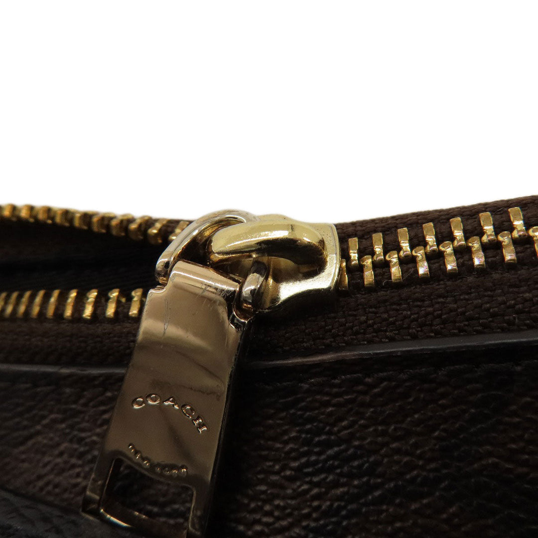 COACH Shoulder Bag F34899 PVC, Leather Brown one belt signature Women Used Authentic