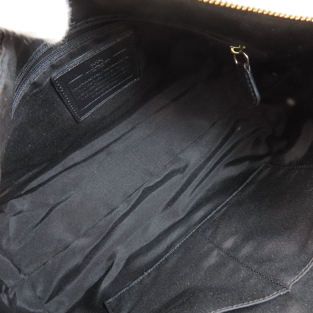 COACH Shoulder Bag F34899 PVC, Leather Brown one belt signature Women Used Authentic