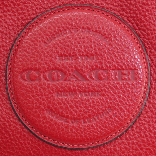 COACH Handbag C7683 leather Red Dempsey 22 2WAY Women Used Authentic
