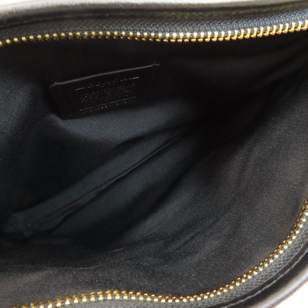 COACH Shoulder Bag F29210 PVC Brown Signature Women Used Authentic