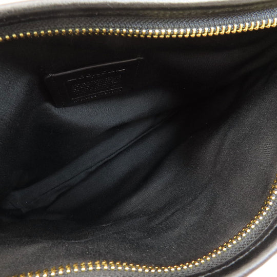 COACH Shoulder Bag F29210 PVC Brown Signature Women Used Authentic