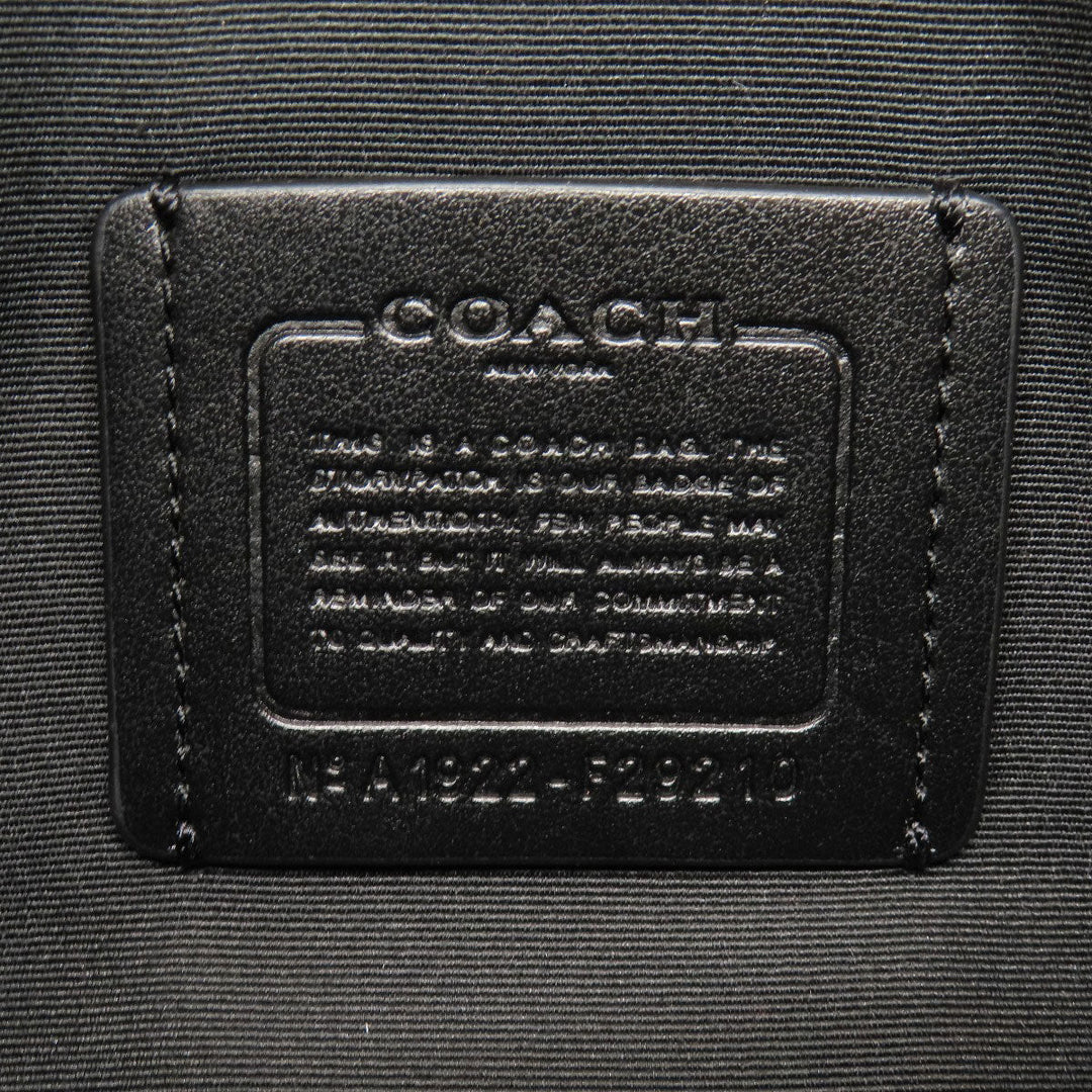 COACH Shoulder Bag F29210 PVC Brown Signature Women Used Authentic