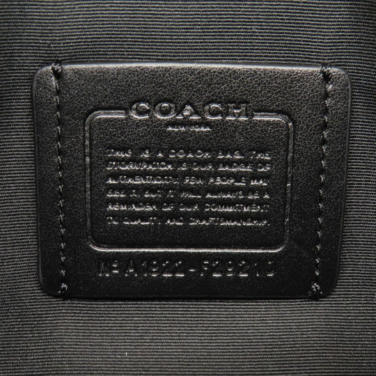 COACH Shoulder Bag F29210 PVC Brown Signature Women Used Authentic