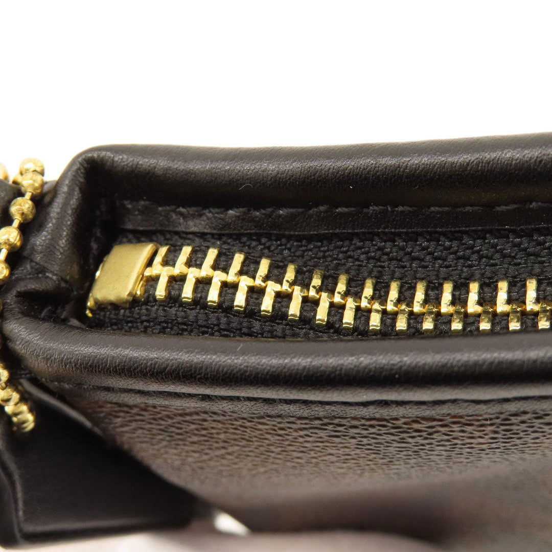 COACH Shoulder Bag F29210 PVC Brown Signature Women Used Authentic