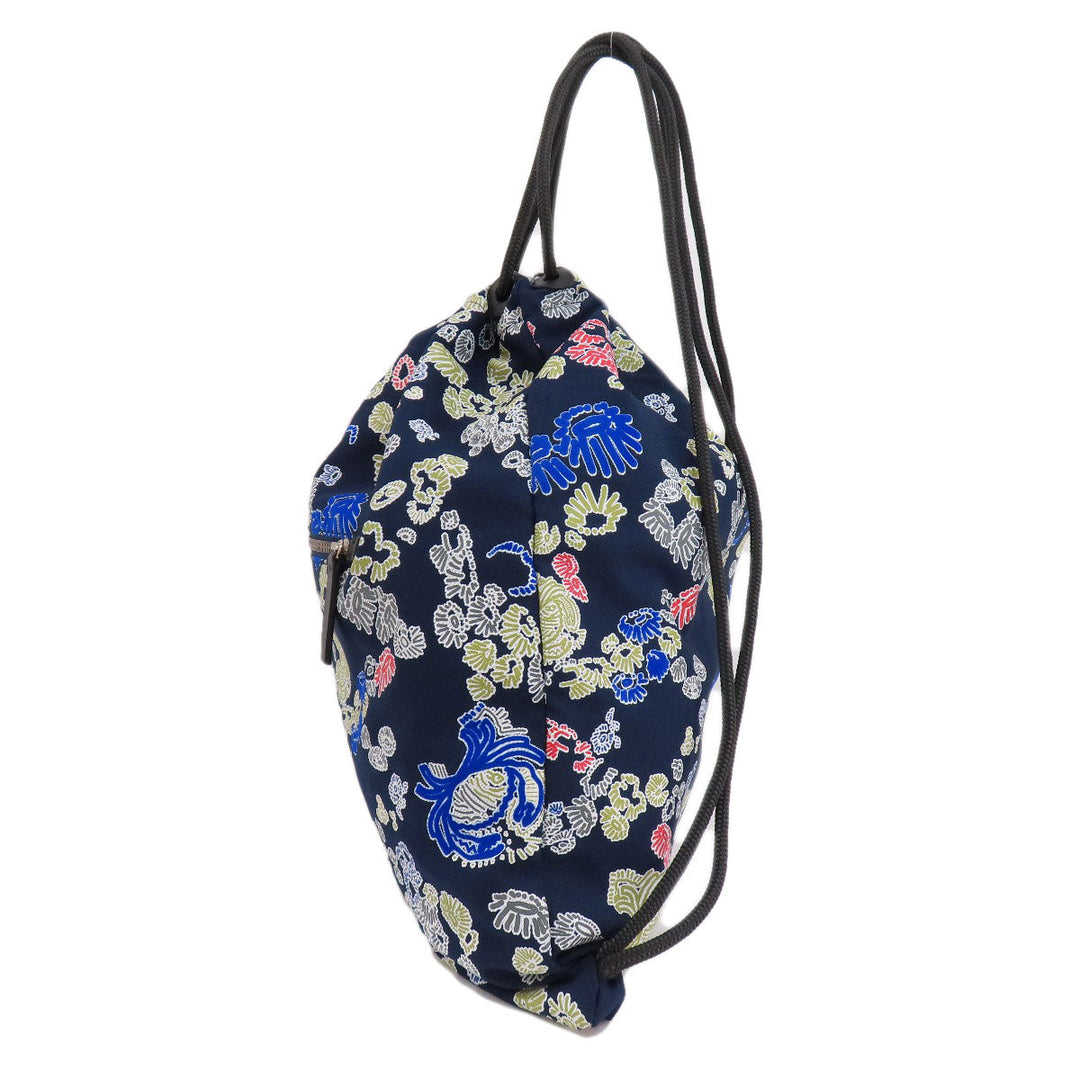 JIL SANDER Backpack canvas Navy Overall handle Women Used Authentic