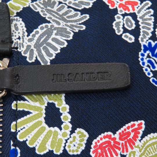 JIL SANDER Backpack canvas Navy Overall handle Women Used Authentic