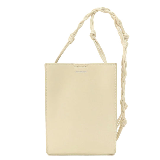 JIL SANDER Shoulder Bag leather white logo