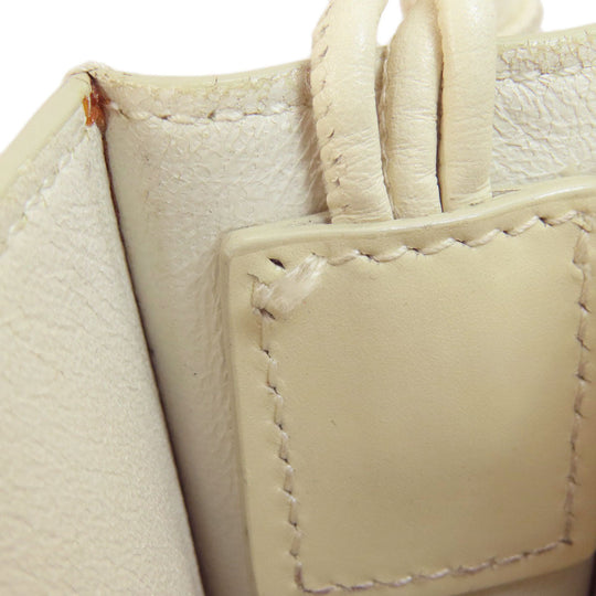 JIL SANDER Shoulder Bag leather white logo