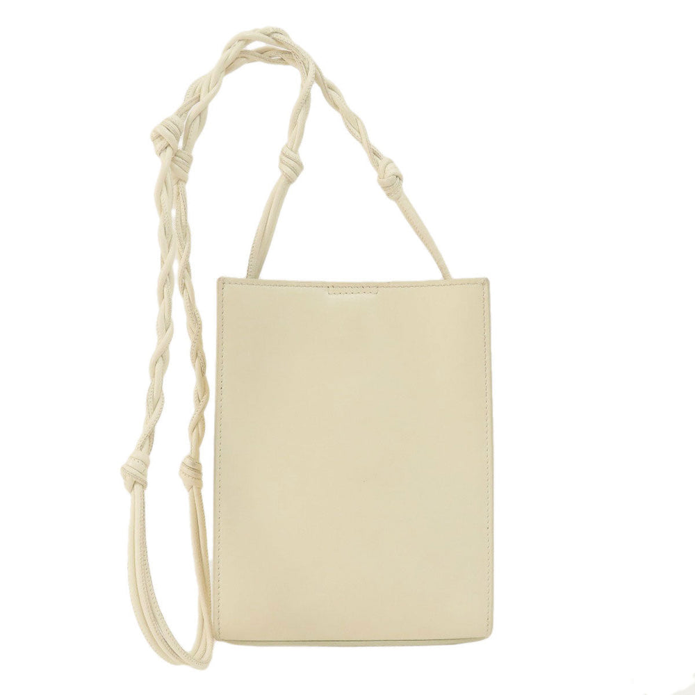 JIL SANDER Shoulder Bag leather white logo
