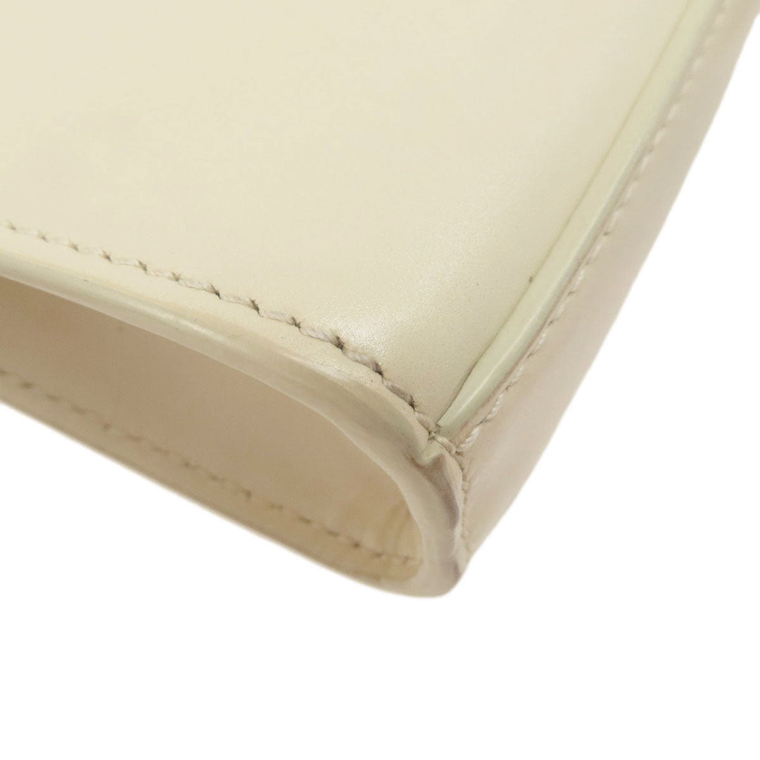JIL SANDER Shoulder Bag leather white logo