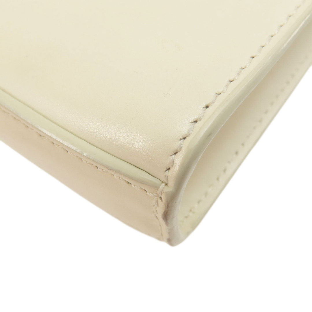 JIL SANDER Shoulder Bag leather white logo
