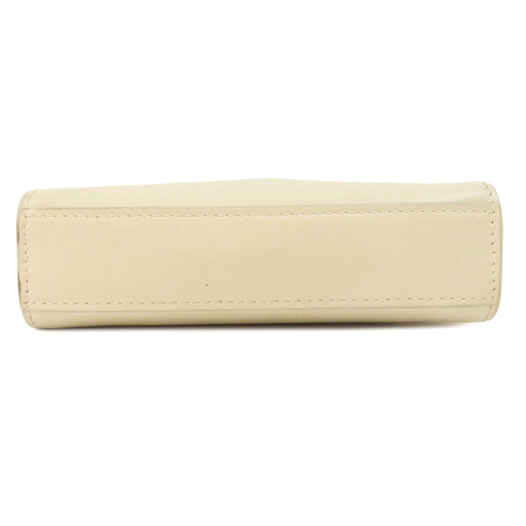 JIL SANDER Shoulder Bag leather white logo