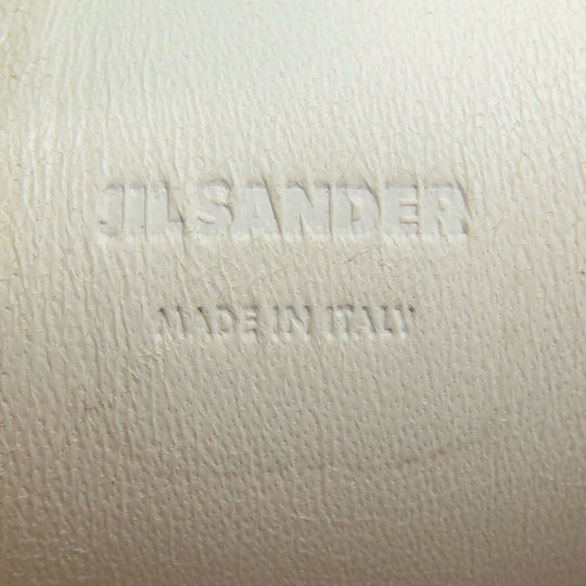 JIL SANDER Shoulder Bag leather white logo