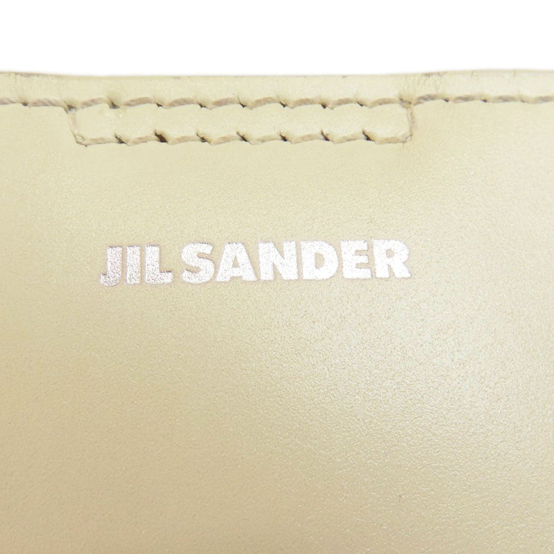 JIL SANDER Shoulder Bag leather white logo