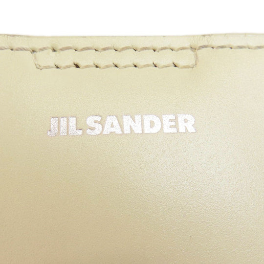 JIL SANDER Shoulder Bag leather white logo
