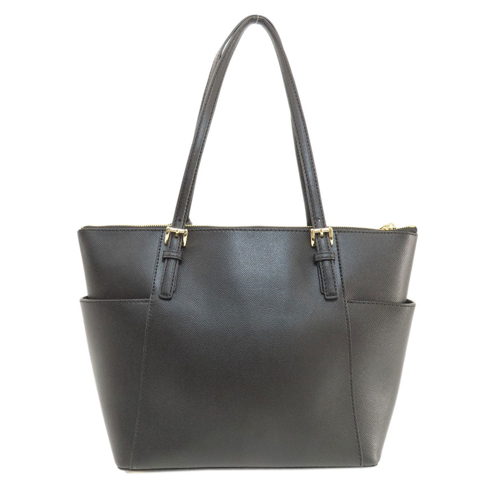 MICHAEL KORS Tote Bag leather black logo Women Used Authentic