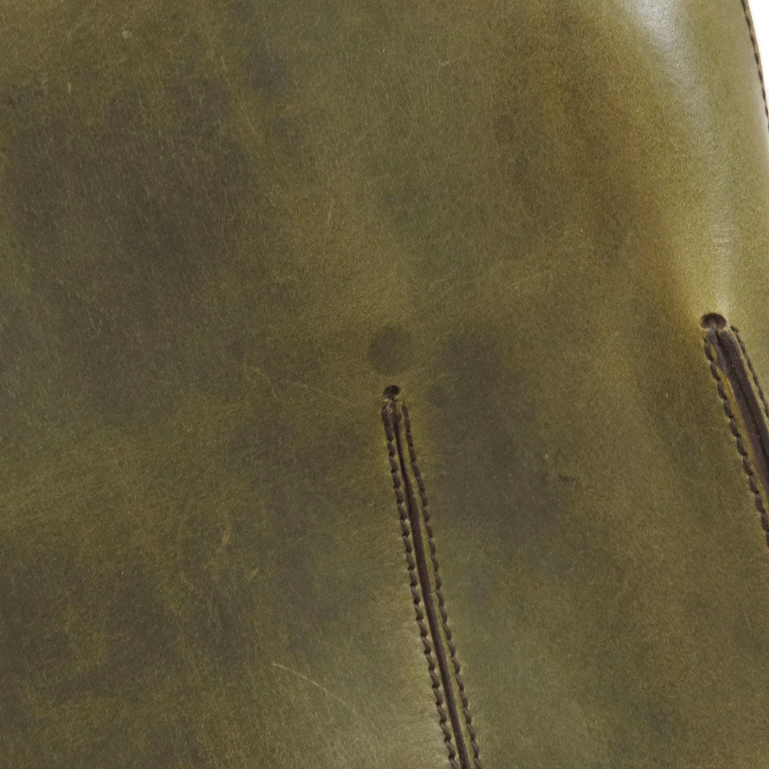 HUNTING WORLD Handbag leather green one belt Women Used Authentic